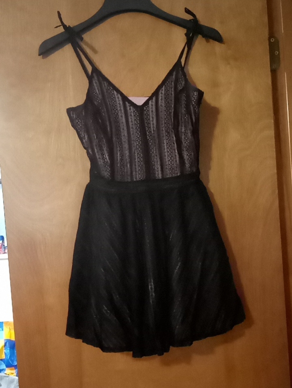 Dolce & Gabbana Black Lace-Trim Slip Mini Dress